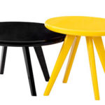 Fotografia de Produto - Mesas preta e amarela com o pé palito - Foto para loja virtual catálogo e anúncio - Cliente Toque a Campainha - RJ